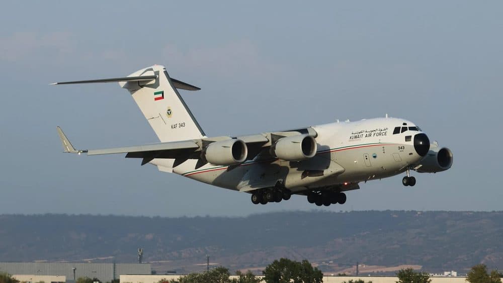 La extraña presencia de los C-17 de la Fuerza Aérea de kuwait en Madrid