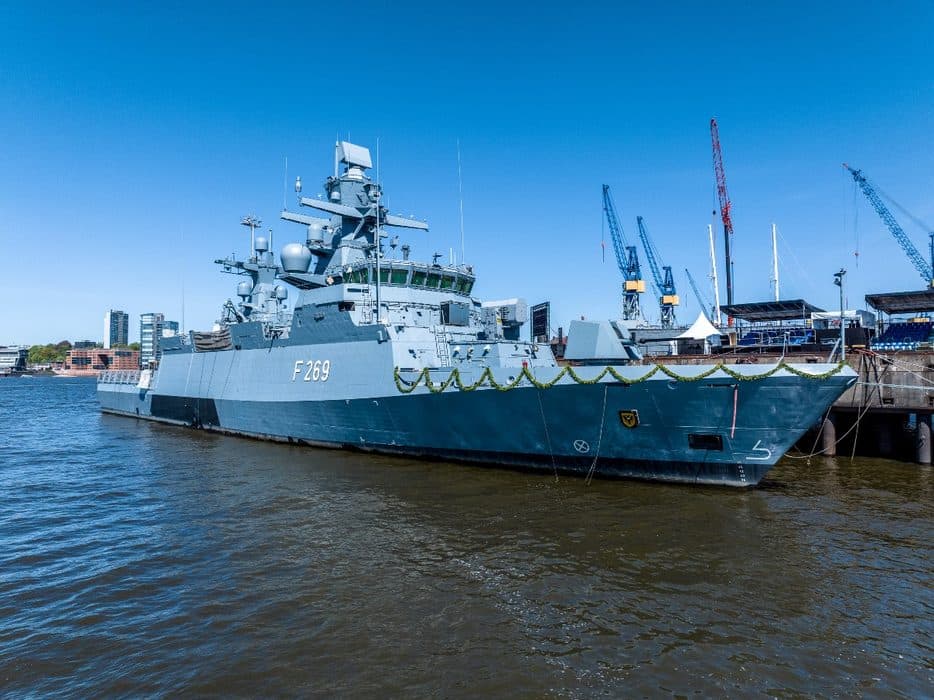 Rheinmetall impulsa la flota alemana con el bautizo de una nueva corbeta de la clase