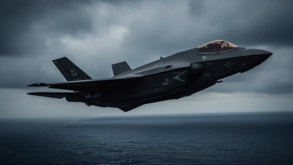 Caza F-35C de la ARMADA de EE. UU. derriba DRON iraní Shahed sobre el Mar Arábigo
