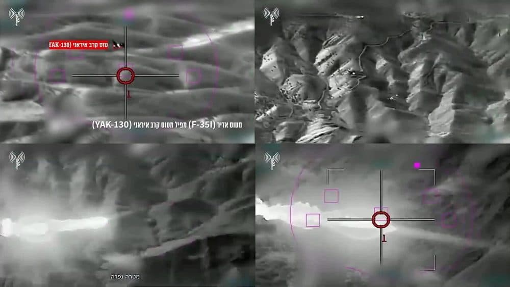 Vídeo del primer derribo aire-aire de un F-35: la destrucción de un YAK-130 iraní