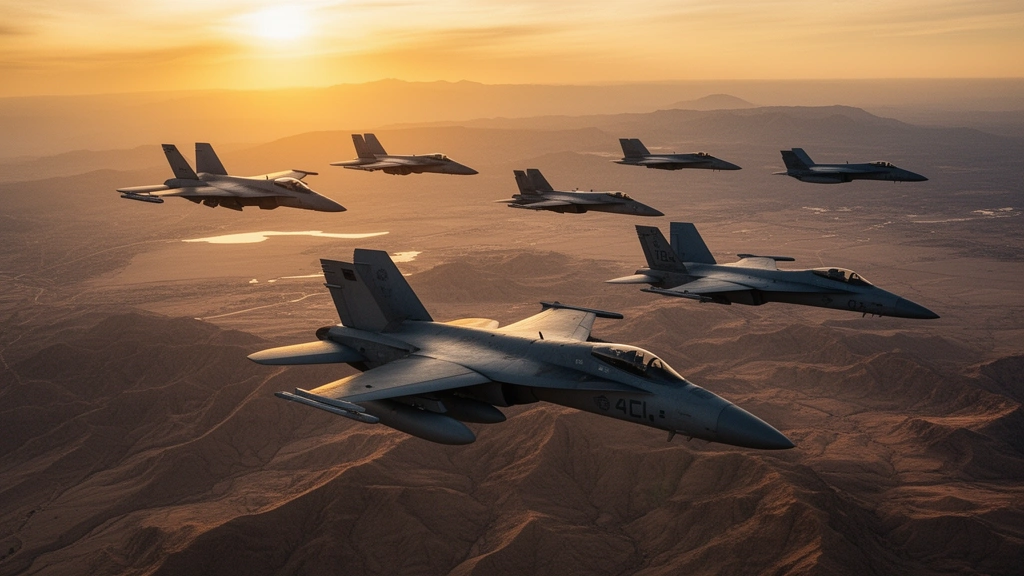 La Fuerza Aérea de Estados Unidos anuncia maniobras en Oriente Medio.