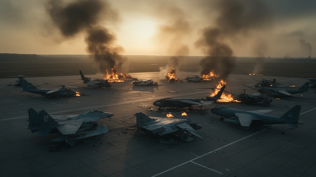 🇺🇦🇷🇺El SBU ucraniano ha compartido imágenes de ataques con drones de largo alcance contra 15 aeronav