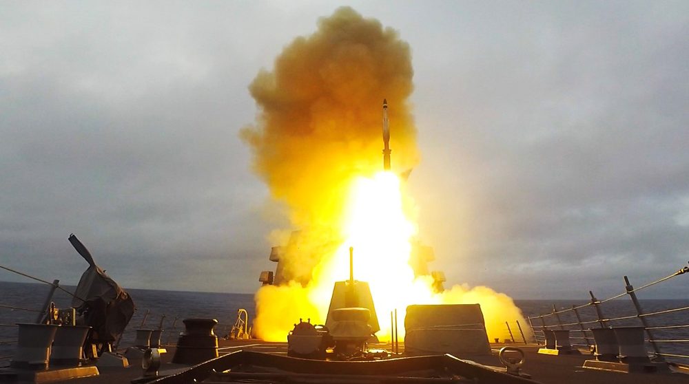 Un misil naval estadounidense SM 3 derriba un misil balístico de Irán dirigido al Puerto de Mersin, 